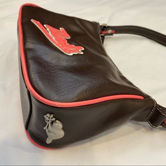 Y2K Pink & Brown Small/Mini Roots Purse - Picture 4 of 8